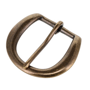 #5 Antique Brass Heel Bar Buckle