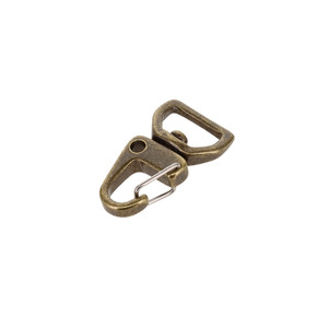 C5240 1/2" Antique Brass, Swivel Lever Snap, Flat Base, Solid Brass-LL