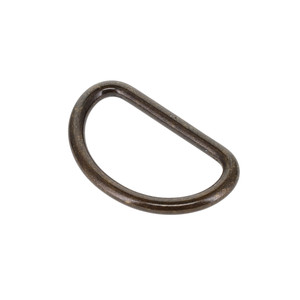 C5300 Antique Brass, Short D-Ring, Solid Brass-LL