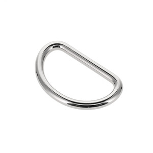 C5300 Nickel Plate, Short D-Ring, Solid Brass-LL