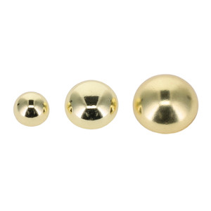 B9788 Round Bag Feet, Natural Brass