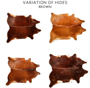 Hair On Hide Leather Hide, Brown
