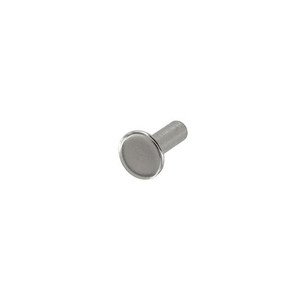 RT8203 Tubular Rivet, Nickel Plate, Solid Brass (100 per bag), Multiple Sizes