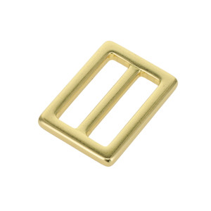 B7102 Nickel Matte, Square Double Loop, Solid Brass-LL