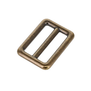 B7096 Double Loop Slider, Antique Brass
