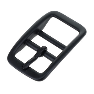 C5384 PVD Black Matte, Double Bar Buckle, Solid Brass-LL