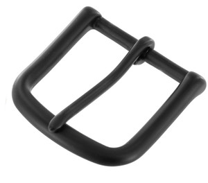 1035 PVD Black Matte, Heel Bar Buckle, Solid Brass-LL, Multiple Sizes