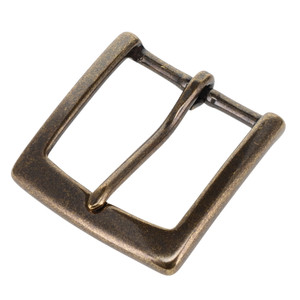 T3465 Antique Brass, Heel Bar Buckle, Solid Brass-LL, Multiple Sizes