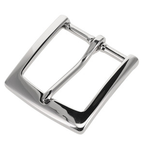 T3465 Nickel plate, Heel Bar Buckle, Solid Brass-LL, Multiple Sizes