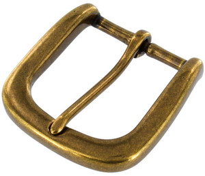 T3139 Antique Brass, Heel Bar Buckle, Solid Brass-LL, Multiple Sizes