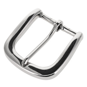 T3139 Nickel Plate, Heel Bar Buckle, Solid Brass-LL, Multiple Sizes