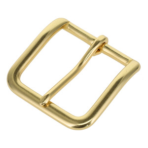 B1110  Natural Brass, Heel Bar Buckle, Solid Brass-LL, Multiple Sizes