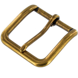 B1110  Antique Brass, Heel Bar Buckle, Solid Brass-LL, Multiple Sizes