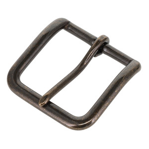 B1110  Antique Brass, Heel Bar Buckle, Solid Brass-LL, Multiple Sizes