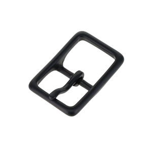 121 PVD Black Matte, Center Bar Buckle, Solid Brass-LL