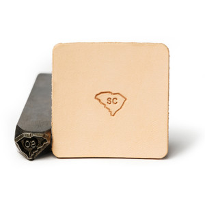 Leather State Stamp South Carolina