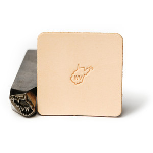 Leather State Stamp West Virginia