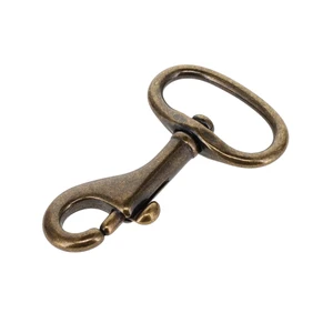79 Antique Brass, Swivel Bolt Snap, Solid Brass-LL