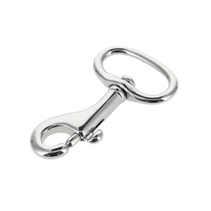 79 Nickel Plate, Swivel Bolt Snap, Solid Brass-LL, Multiple Sizes