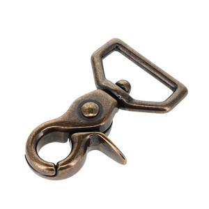 3002A Antique Brass, Swivel Trigger Snap, Solid Brass-LL