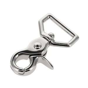 3002A Nickel Plate, Swivel Trigger Snap, Solid Brass-LL