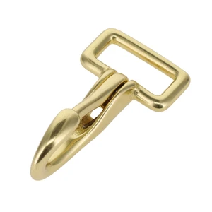 4250 Natural Brass, Halter Snap, Solid Brass-LL