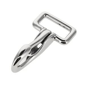4250 Nickel Plate, Halter Snap, Solid Brass-LL
