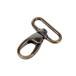 B6915 Antique Brass, Swivel Lever Snap, Solid Zinc
