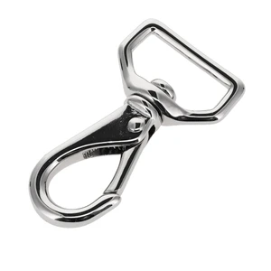 240 Nickel Plate, Swivel Lever Snap, Solid Brass-LL