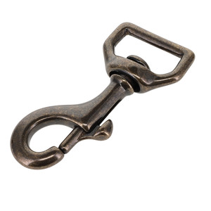 3600 Antique Brass, Swivel Bolt Snap, Solid Brass-LL