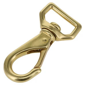 250 Natural Brass, Swivel Lever Snap, Solid Brass-LL