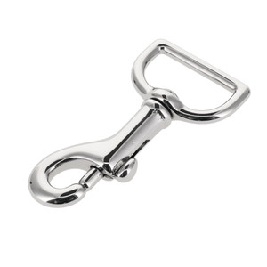 3010 Nickel Plate, Swivel Bolt Snap, Solid Brass, Multiple Sizes