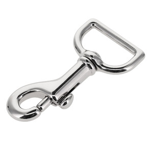 3010 Nickel Plate, Swivel Bolt Snap, Solid Brass