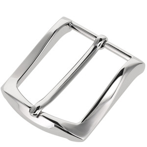 B8989 Nickel Plate, Heel Bar Dress Buckle, Solid Brass-LL, Multiple Sizes