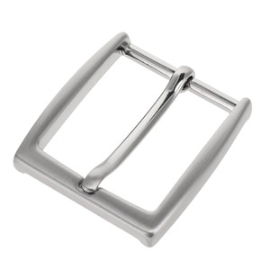 B8791 Brushed Nickel, Heel Bar Dress Buckle, Solid Brass-LL, Multiple Sizes