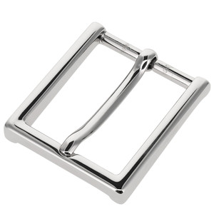 B8792 Nickel Plate, Heel Bar Dress Buckle, Solid Brass-LL, Multiple Sizes