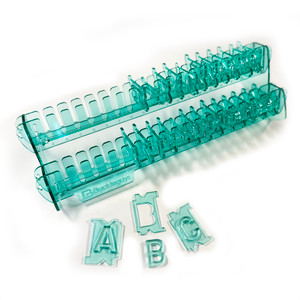 BG Acrylic Tool, Stand for Alphabet & Number Stamps, 36 Slots