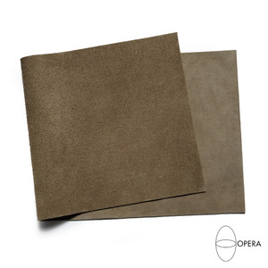 Opera Suede Leather Panel, Lead Gray (312)