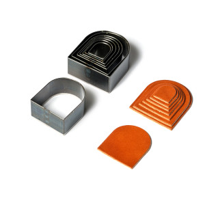 Semi-Round shaped leather clicker dies