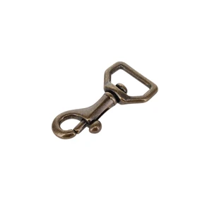 45 1/2" Antique Brass, Swivel Bolt Snap, Solid Brass-LL