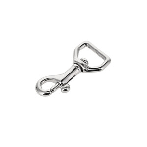 45 1/2" Nickel Plate, Swivel Bolt Snap, Solid Brass-LL