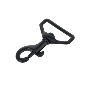 59 1" PVD Black Matte, Swivel Bolt Snap, Solid Brass-LL