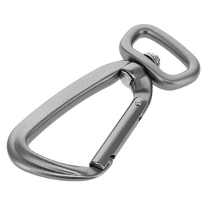 C5800 Gun Metal, Non Lock Swivel Carabiner, Aluminum