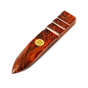 BG Leather Edge Slicker & Burnisher, Flat, Cocobolo