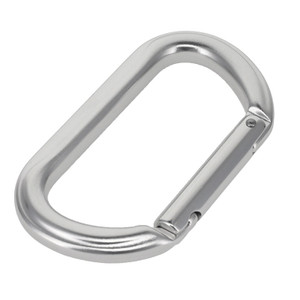 C5990 Silver Semi-Matte, Non Lock Carabiner, Aluminum