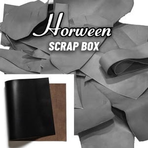 Horween Leather Scrap Chromexcel Black Horween Leather Scrap Chromexcel Black