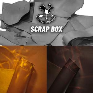 La Bretagna Veg Tan Leather Scrap Cowboy Cashew/Tobacco La Bretagna Veg Tan Leather Scrap Cowboy Cashew/Tobacco