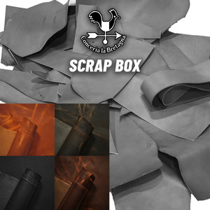 La Bretagna Veg Tan Leather Scrap Cowboy Grey/Chocolate/Marmalade/Black La Bretagna Veg Tan Leather Scrap Cowboy Grey/Chocolate/Marmalade/Black