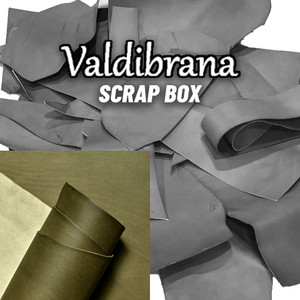 Valdibrana Veg Tan Leather Scrap Italian Vachetta Olive Valdibrana Veg Tan Leather Scrap Italian Vachetta Olive