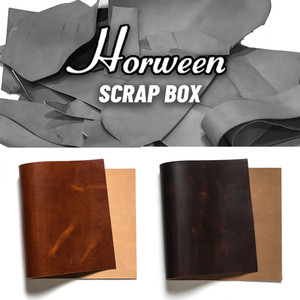 Horween Veg Tan Leather Scrap English Tan/Brown Nut